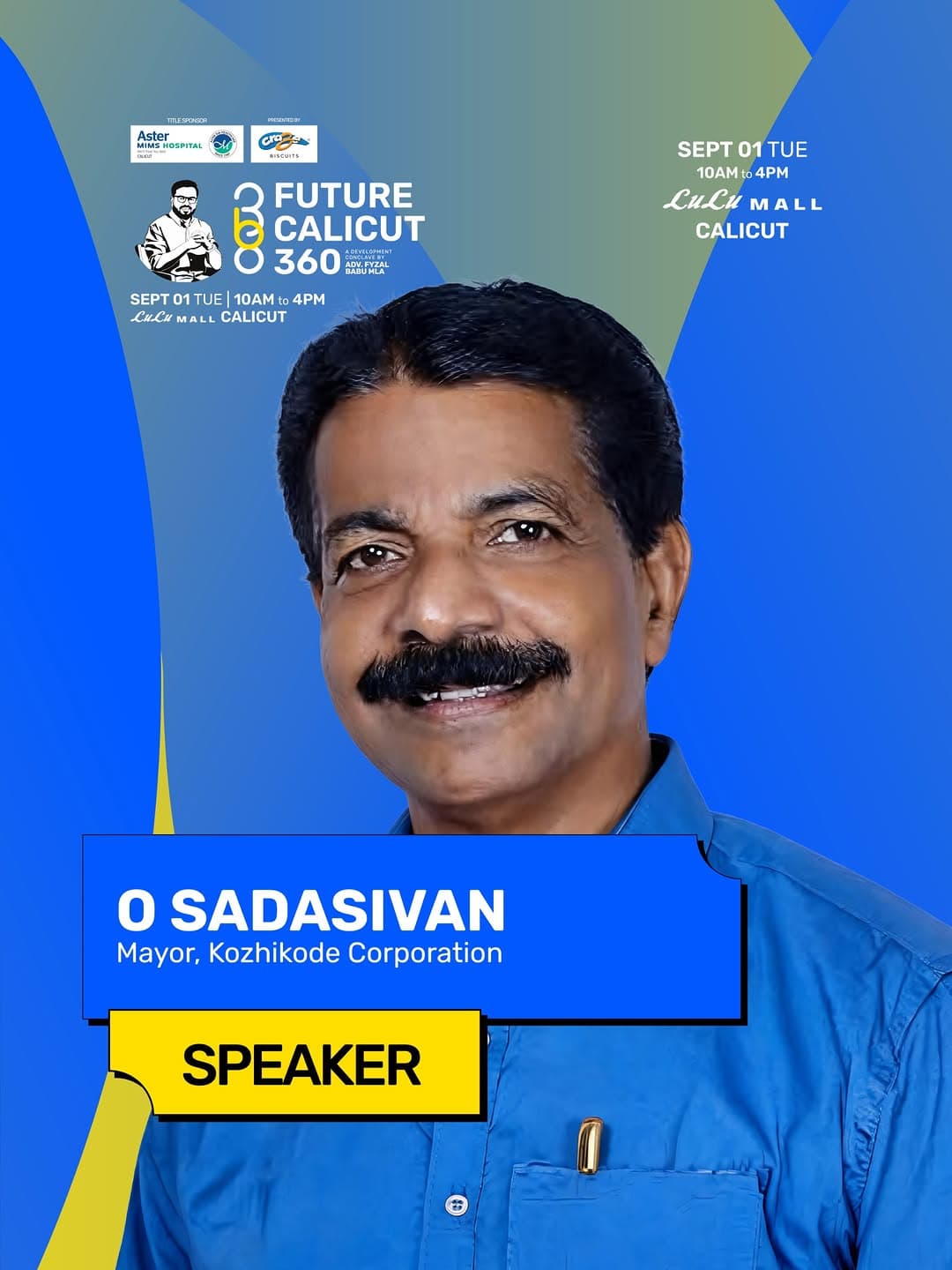 O Sadasivan, Mayor, Kozhikode Corporation