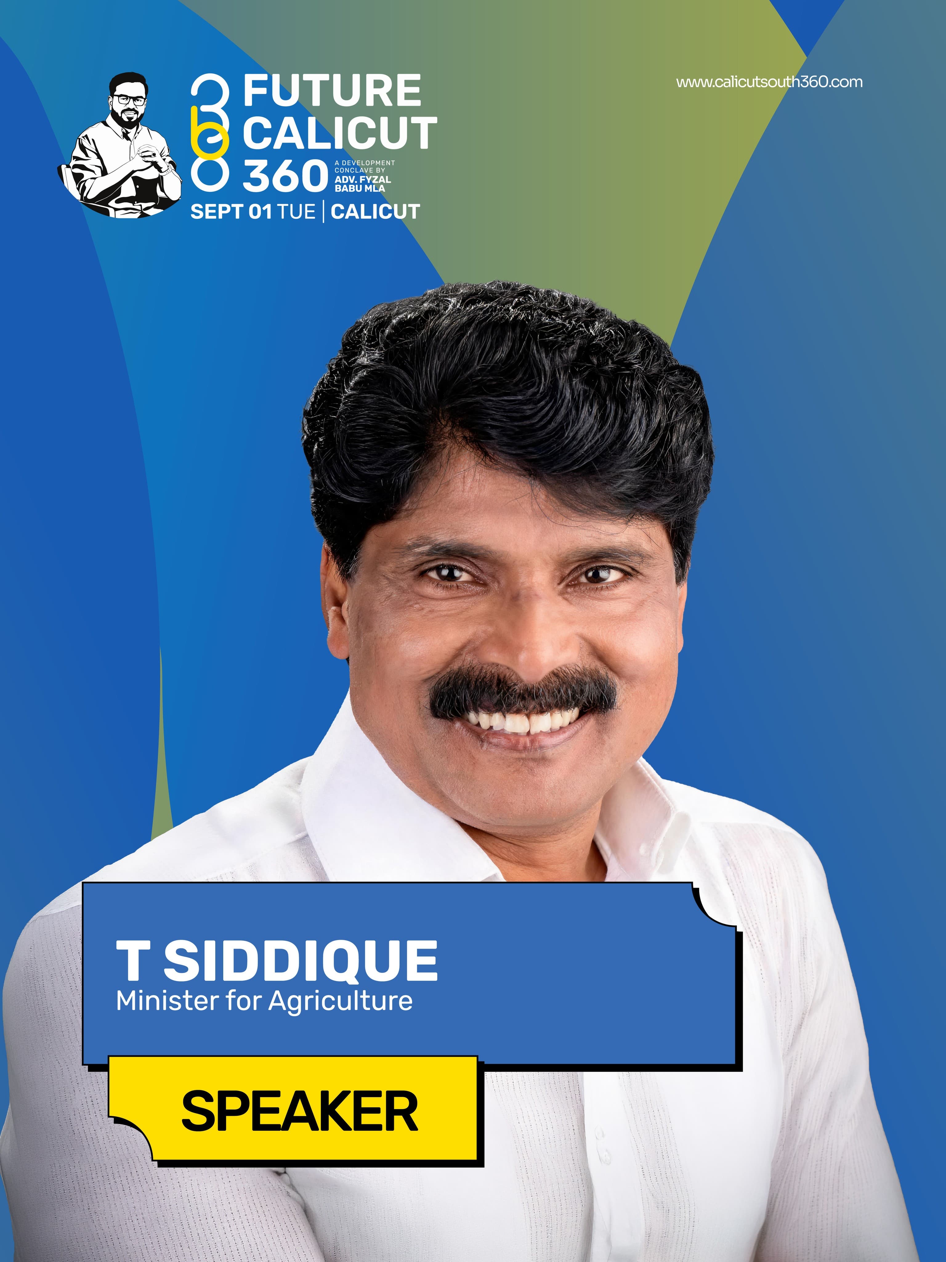 T Siddique, Minister for Agriculture